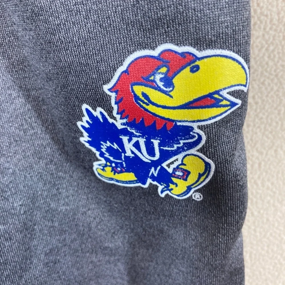 NWT Gen2 Kansas University Jayhawks Track Pants Youth 7‎ Grey Classic Athleisure